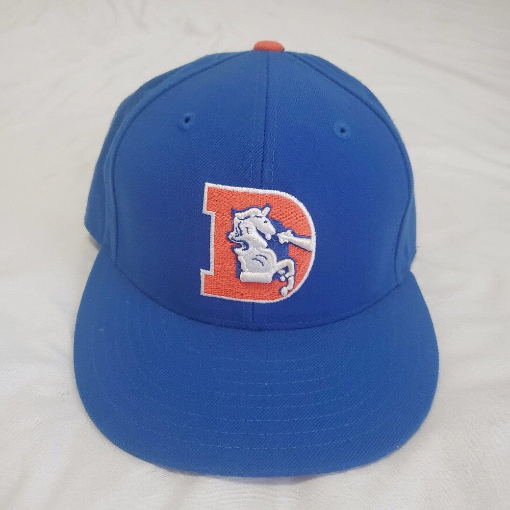 Denver Broncos Mitchell & Ness NFL Vintage Collection Fitted Hat Cap Sz 7 3/8